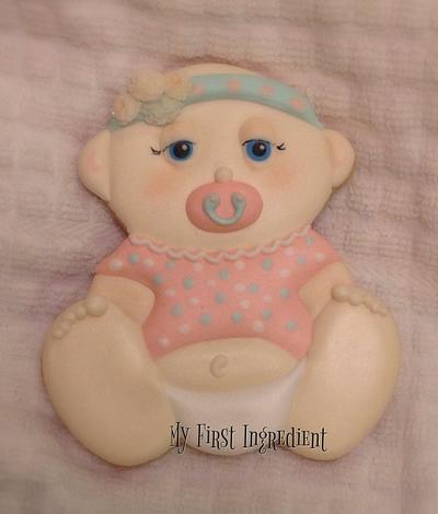 Sleepy baby cookie - Cake by Michelle