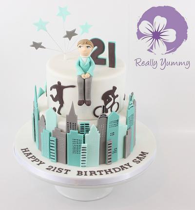 21st birthday cake - Cake by Really Yummy