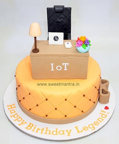 Office theme cake - Cake by Sweet Mantra Homemade Customized Cakes Pune