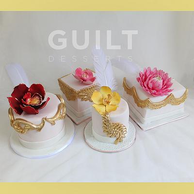 Mini Flower Cakes - Cake by Guilt Desserts