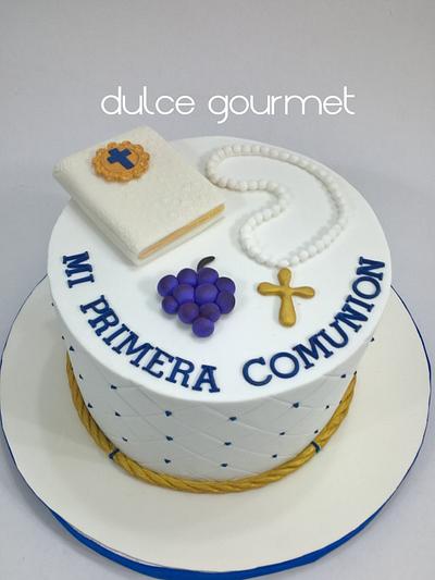 Communion cake for the twin brothers - Cake by Silvia Caballero