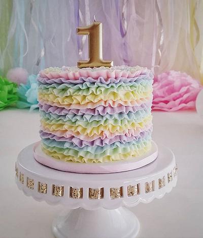 Rainbow smash - Cake by Christine