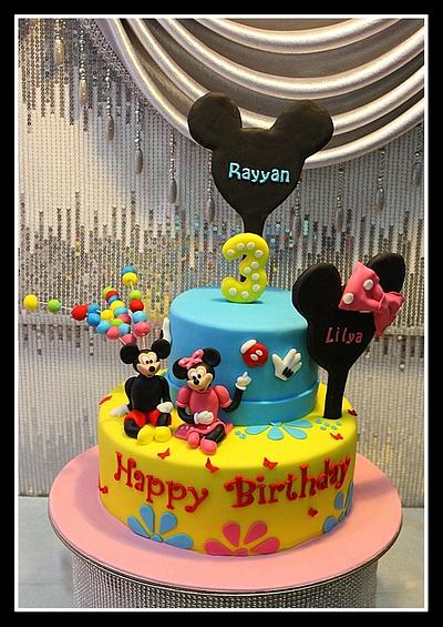Mickey and Minnie Mouse Cakes - Cake by The House of Cakes Dubai