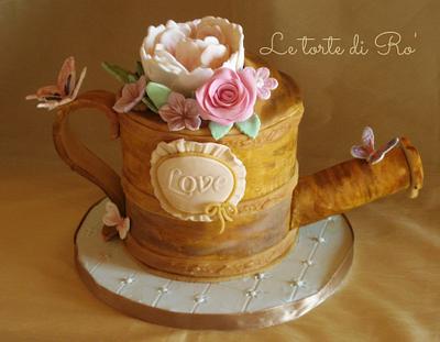 Vintage watering can cake  - Cake by LE TORTE DI RO'