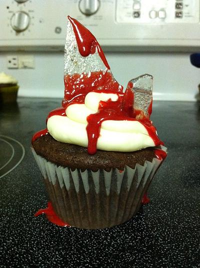 Bloody Sugar Glass Cupcakes - Cake by cakesbycaitlin