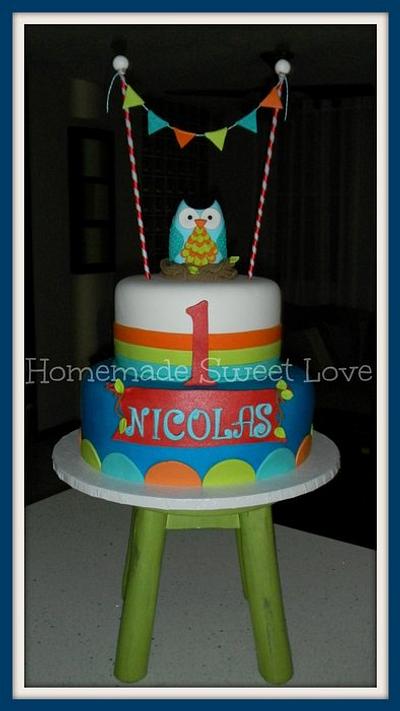 Owl for the birthday boy! - Cake by  Brenda Lee Rivera 