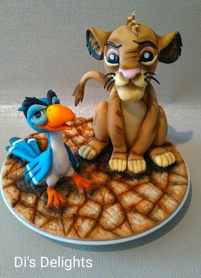 Simba and Zazu  - Cake by Di's Delights 