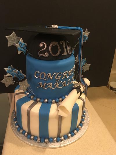 Graduation cake with stars - Cake by T Coleman