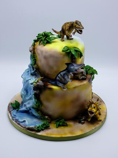 Dino cake  - Cake by Olina Wolfs
