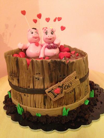 S. Valentine Cake's - Cake by Nennescake