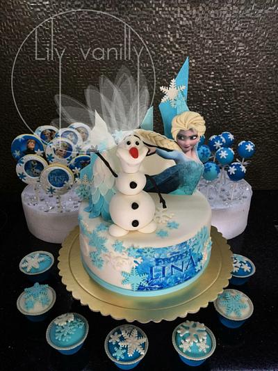 "Frozen" Birthday Cake - Cake by Lily Vanilly