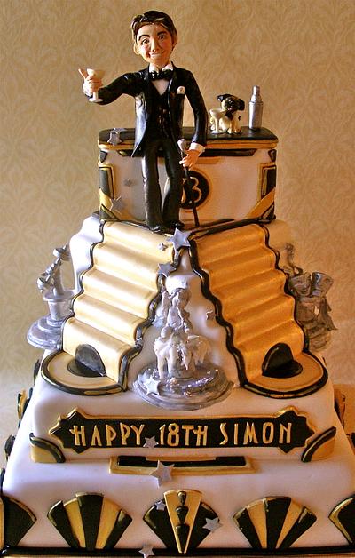 Great Gatsby style 18th birthday cake - Cake by Lynette Horner