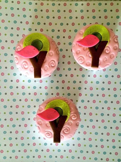 Bird cupcakes - Cake by Mia delicias