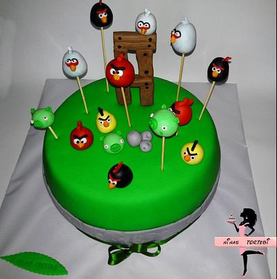 Angry birds From Georgia :) - Cake by Nino from Georgia :)