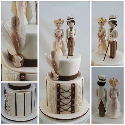 Vintage Wedding - Cake by Kake Krumbs