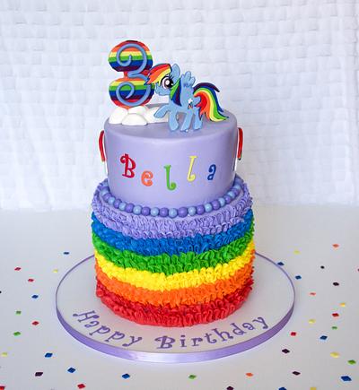 Rainbow Dash Cake - Cake by RedHeadCakes