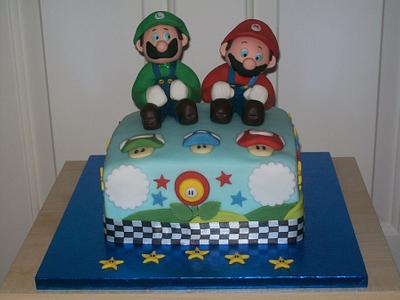 Mario & Luigi Cake - Cake by Mandy Morris