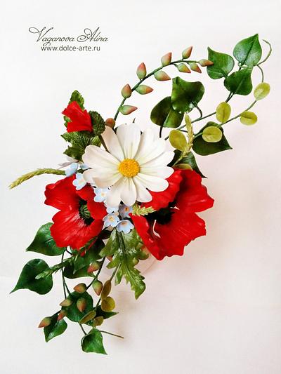 a bouquet of wildflowers - Cake by Alina Vaganova