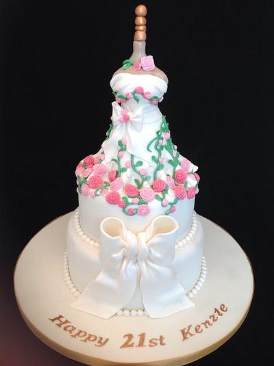 Mannequin Dress Cake - Cake by Julie Gray