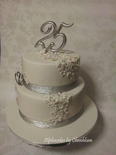 25th Anniversary cake - Cake by AlphacakesbyLoan 