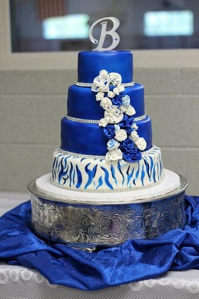 zebra wedding cake - Cake by Weezy