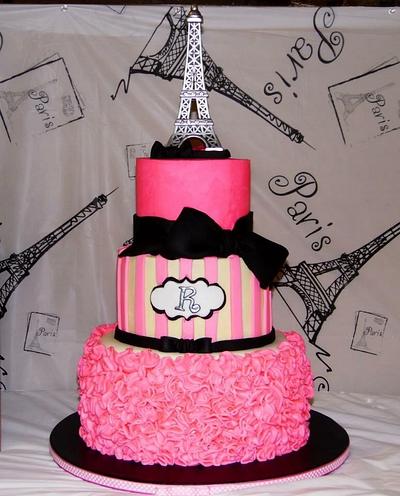 Parisian Sweet 16 - Cake by Sweets By Monica