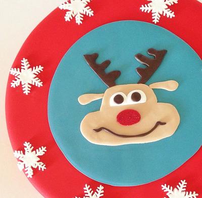 Reindeer Christmas cake - Cake by Kathy Cope