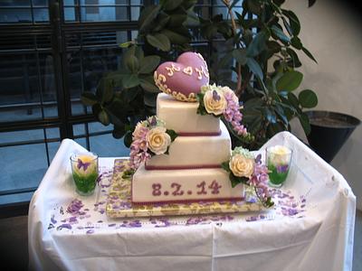 My first Weddingcake  - Cake by cakesbyoana