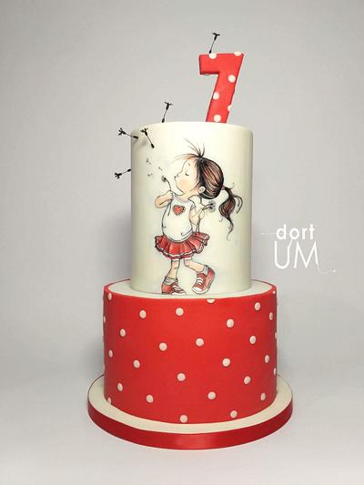 Little girl with dandelions - Cake by dortUM