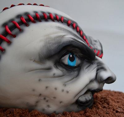 Angry Baseball Cake - Cake by Karen Keaney