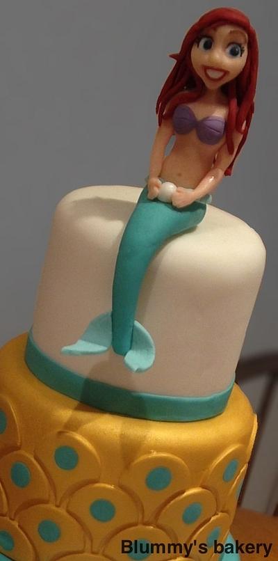 Mermaid Cake & Topper - Cake by blummysbakery