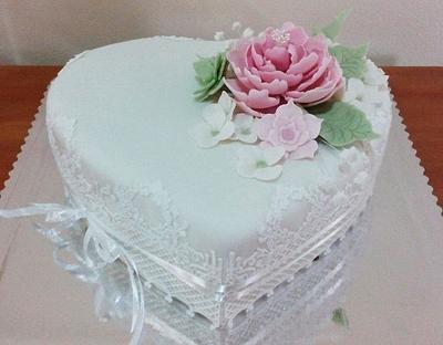 wedding heart - Cake by Ellyys