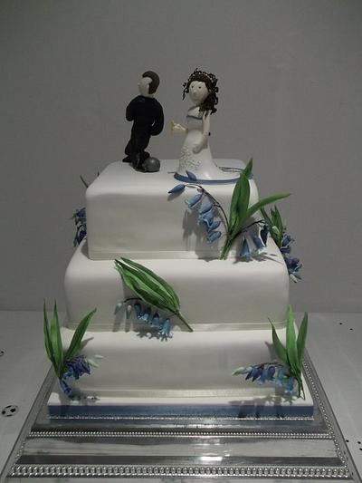 Bluebell Wedding Cake - Cake by Jayne Worboys