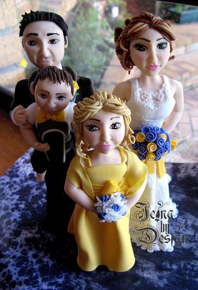 Family Bride and Groom Set - Cake by Jennifer