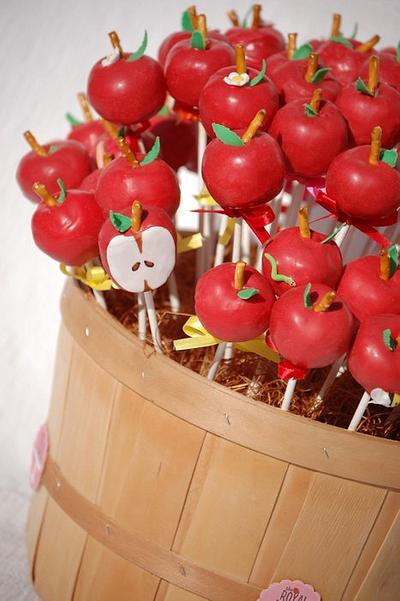 Apple Cake Pops - Cake by Lesley Wright