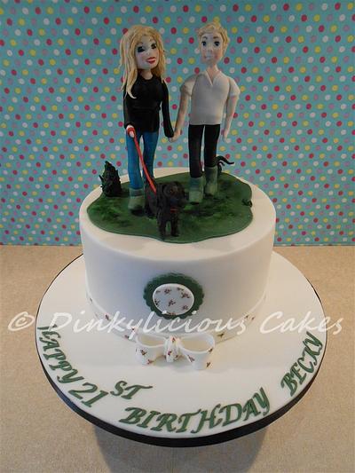Walking in the countryside - Cake by Dinkylicious Cakes