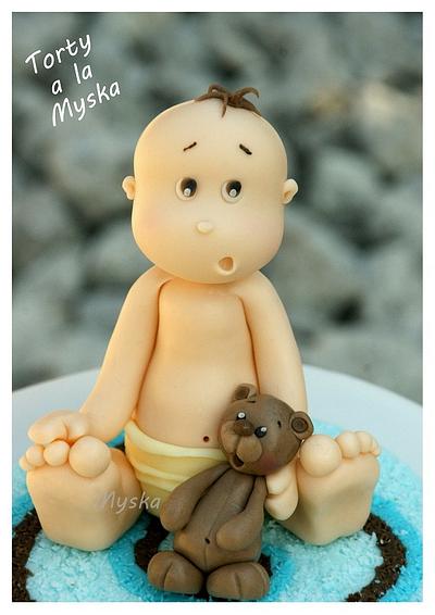 boy baby shower  - Cake by Myska