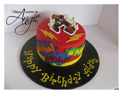 flash the superhero cake  - Cake by angie 