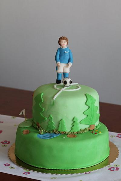 Football & Golf cake (6th Birthday) - Cake by Tynka