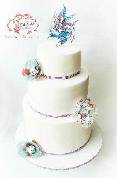 SIMPLE WEDDING CAKE - Cake by Agatha Rogowska ( Cakefield Avenue)
