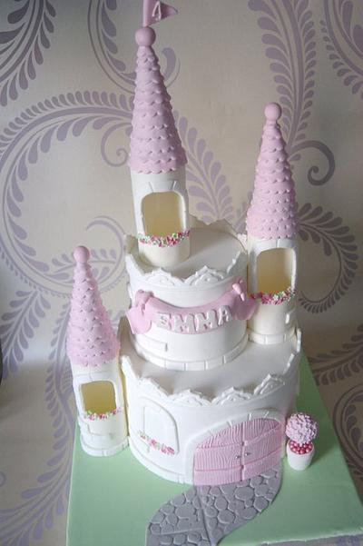 2 Tier Princess Castle - Cake by thesweetlittlecakery