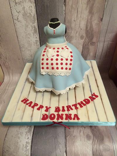 50's style dress cake - Cake by Little C's Celebration Cakes