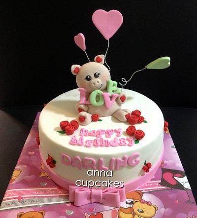 Piggy love cake - Cake by annacupcakes