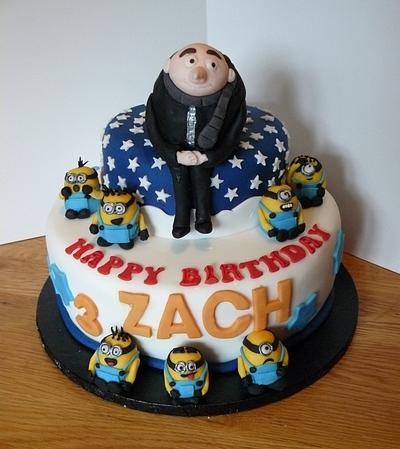  Gru Despicable me cake Minions  - Cake by Krazy Kupcakes 