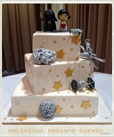 star wars wedding cake - Cake by Delicious Designs Darwin