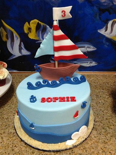 Nautical Birthday - Cake by The Ruffled Crumb
