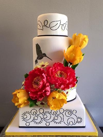 Hummingbird Wedding Cake - Cake by Antonio Balbuena