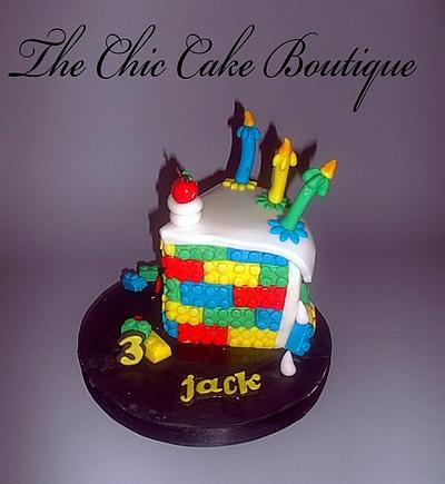 Slice of cake birthday cake - Cake by The chic cake boutique
