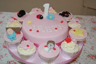 Nursery Rhyme Cake & Cupcakes - Cake by LREAN