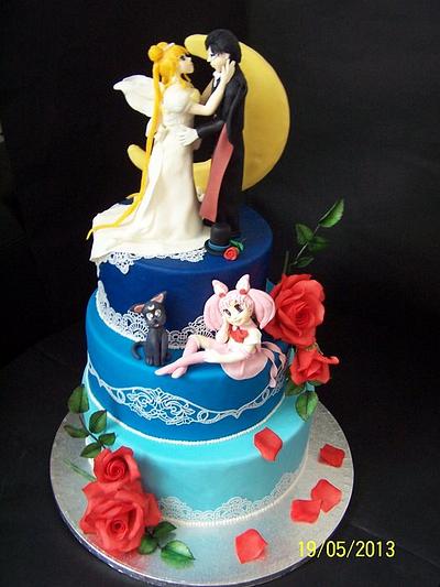 sailor moon cake!  - Cake by Emanuela Cali'